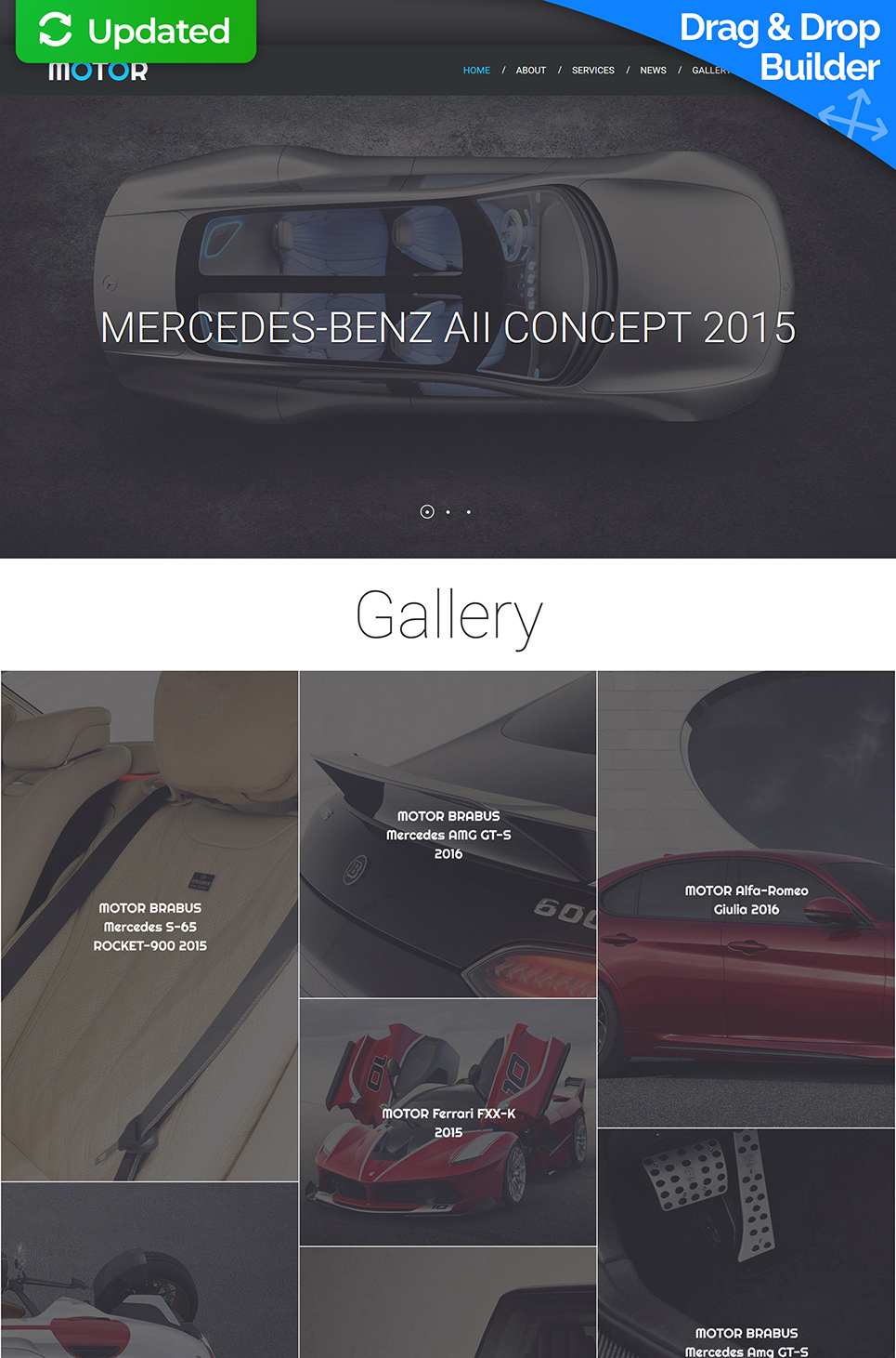 Car Responsive Moto CMS 3 Template New Screenshots BIG