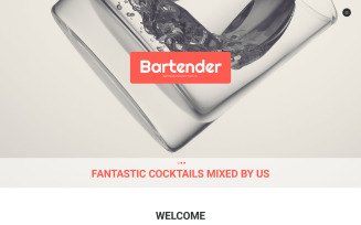 Cocktail Barman Website Template