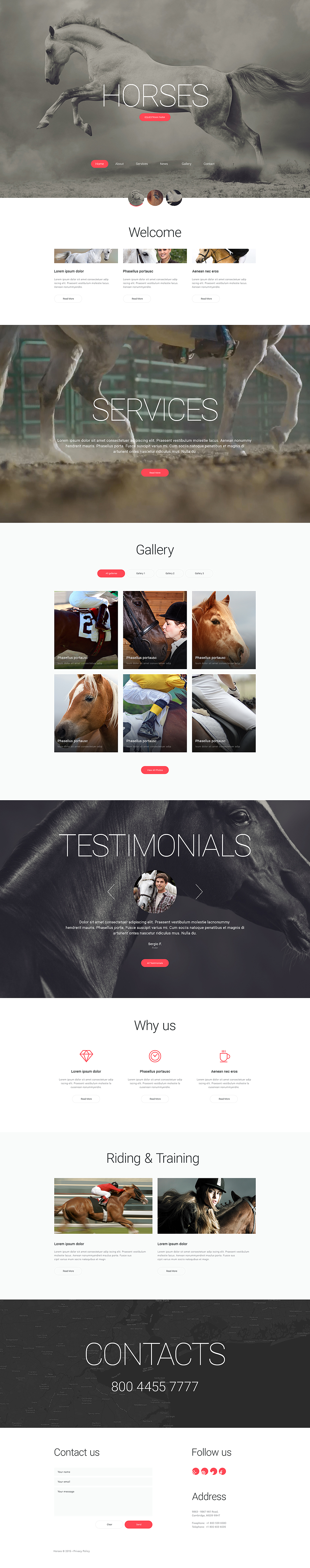 Horsepower Website Template New Screenshots BIG
