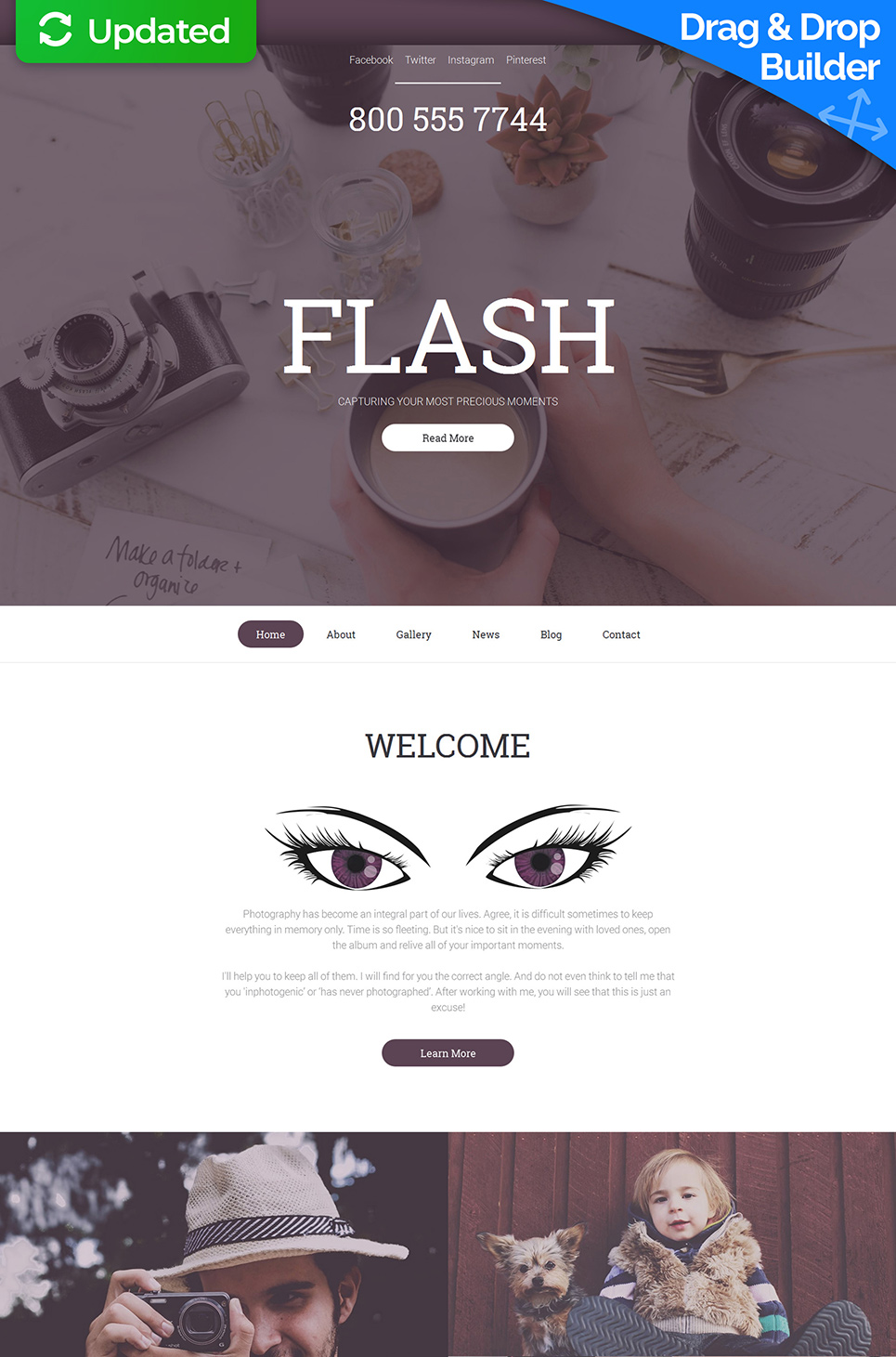 Photographer Portfolio Photo Gallery Template New Screenshots BIG