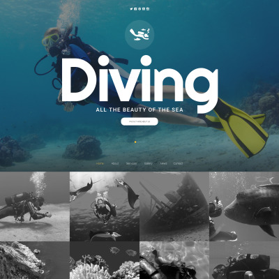 Scuba Diving Website Template