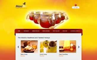 Honey Store PSD Template