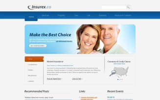 Insurance PSD Template