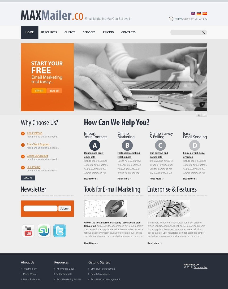 Marketing Agency PSD Template New Screenshots BIG