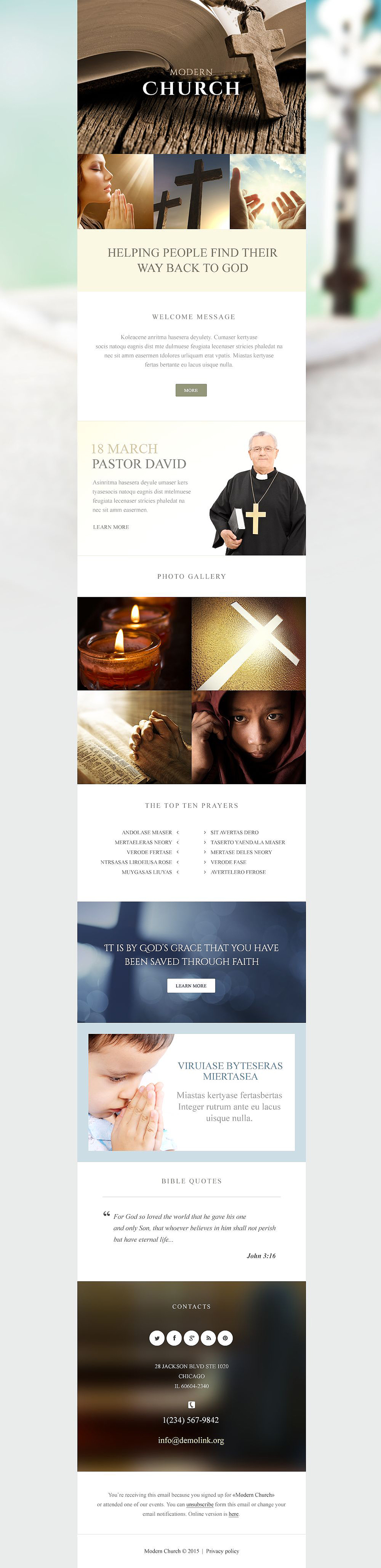 Religious Responsive Newsletter Template New Screenshots BIG