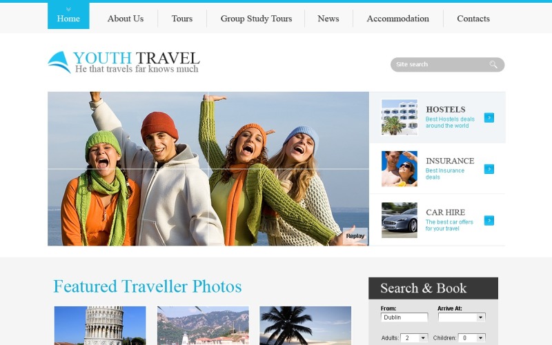 Travel Agency PSD Template