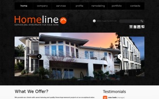 Home Remodeling PSD Template
