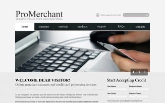 Merchant Services PSD Template