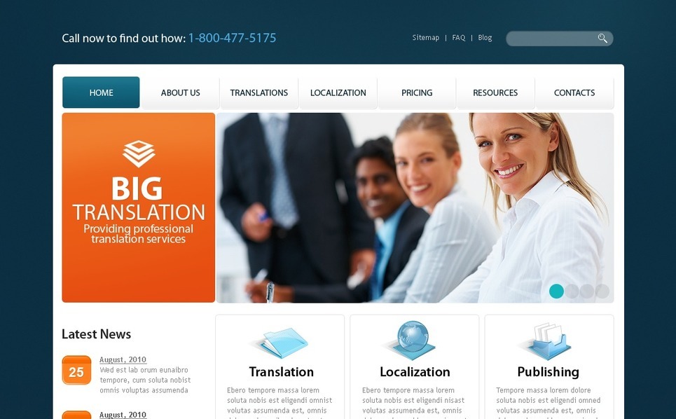 Translation Bureau PSD Template 56209