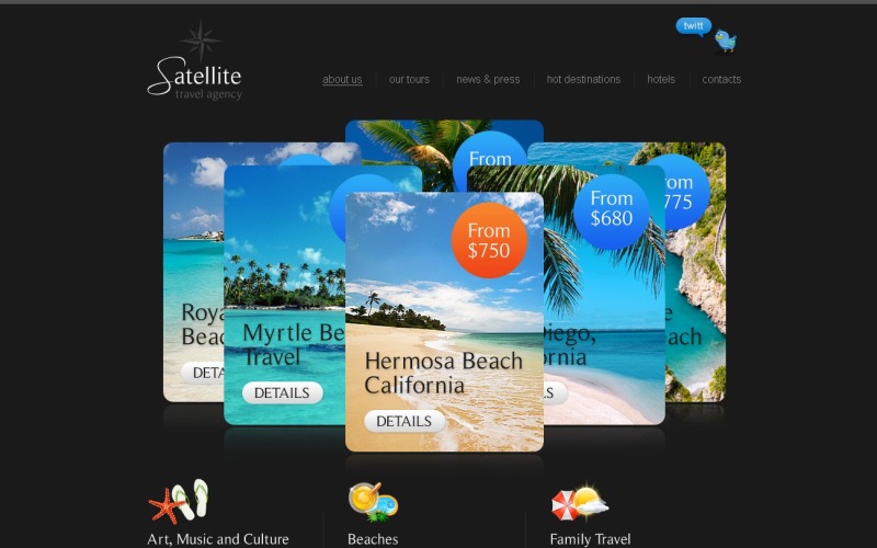 Travel Agency PSD Template