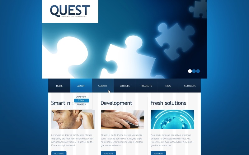 Business & Services PSD Template