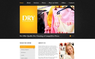 Dry Cleaners PSD Template