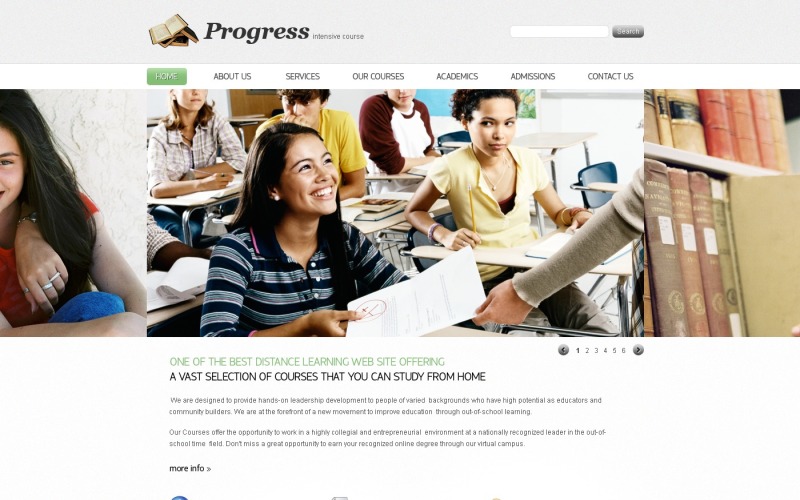 Education PSD Template