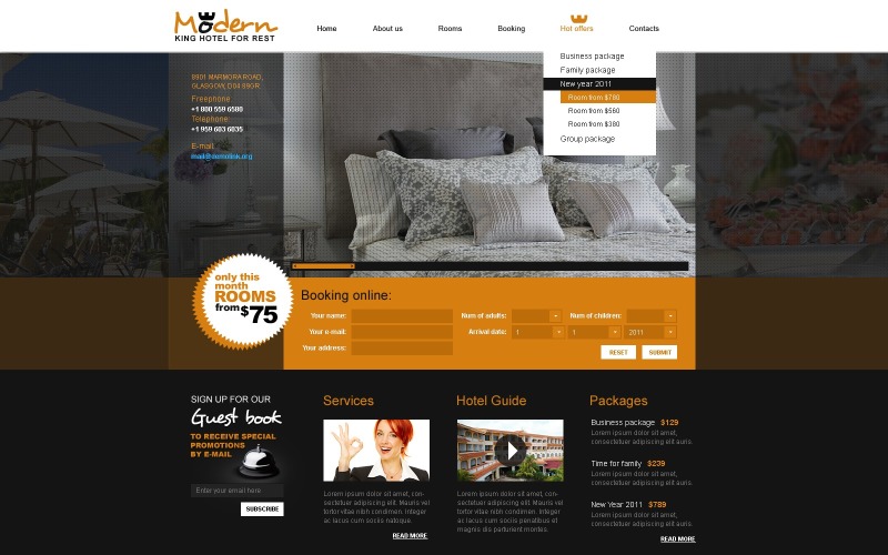 Hotels PSD Template