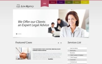Law Firm PSD Template