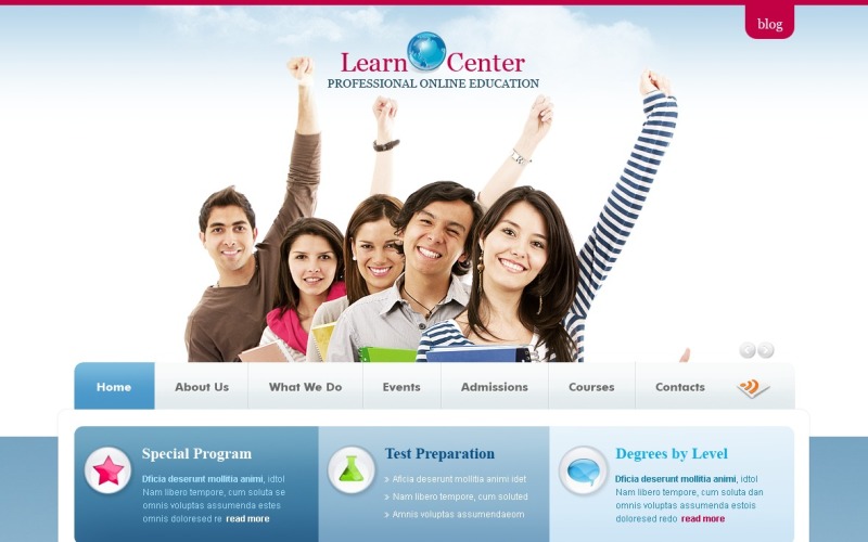 Education PSD Template