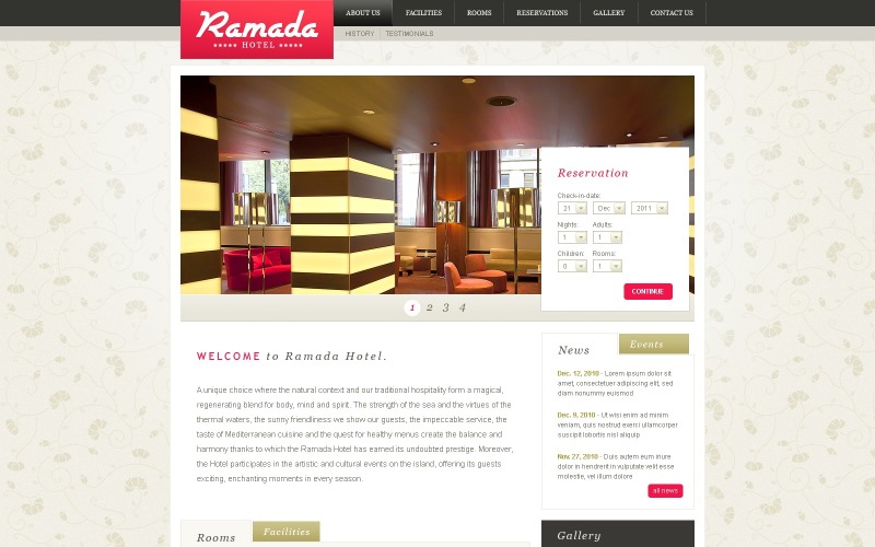 Hotels PSD Template