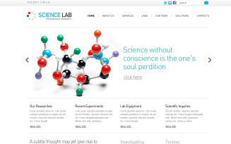 Science PSD Template