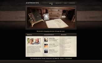 Antique Store PSD Template