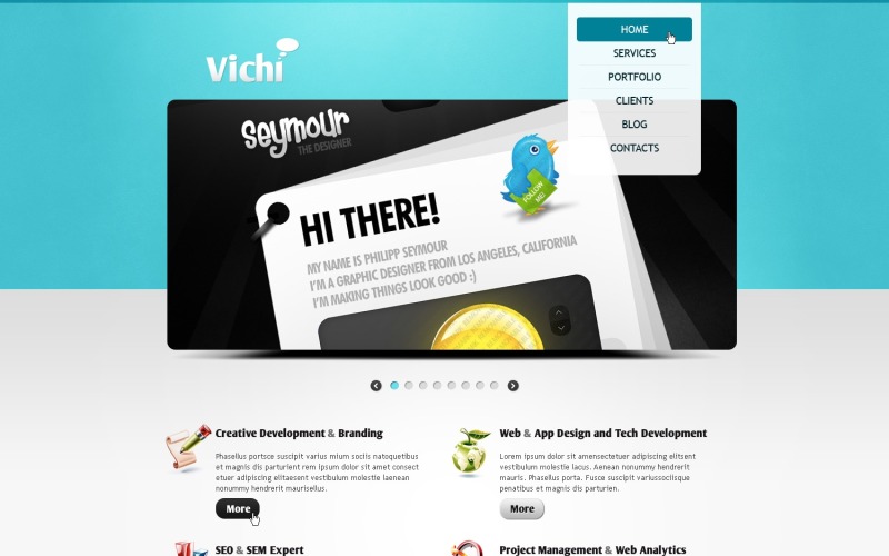 Designer Portfolio PSD Template
