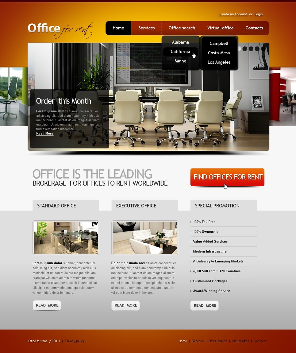 Office PSD Template New Screenshots BIG