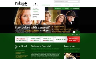 Online Poker PSD Template