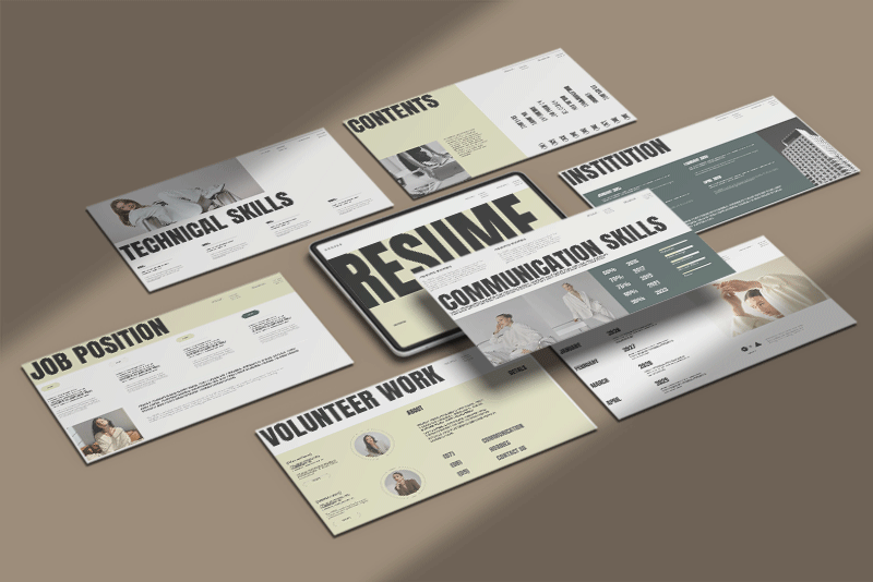 Resume-PowerPoint Presentation Template