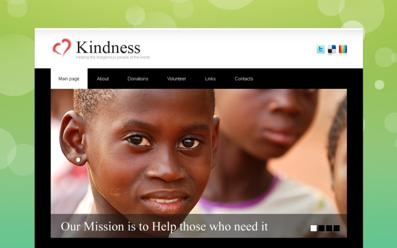 Child Charity PSD Template