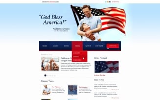 Political Party PSD Template