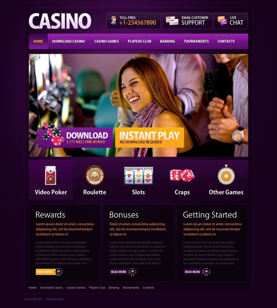 Free online casino templates