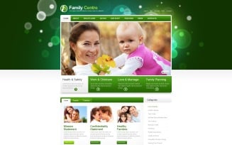 Family Center PSD Template