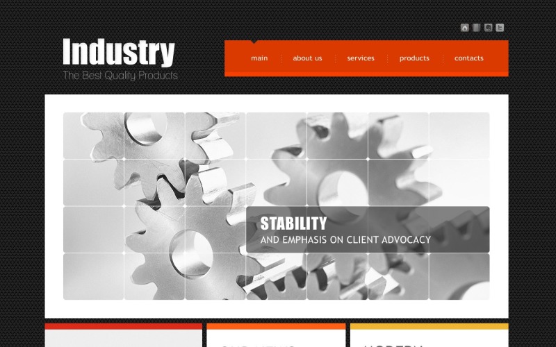 Industrial PSD Template