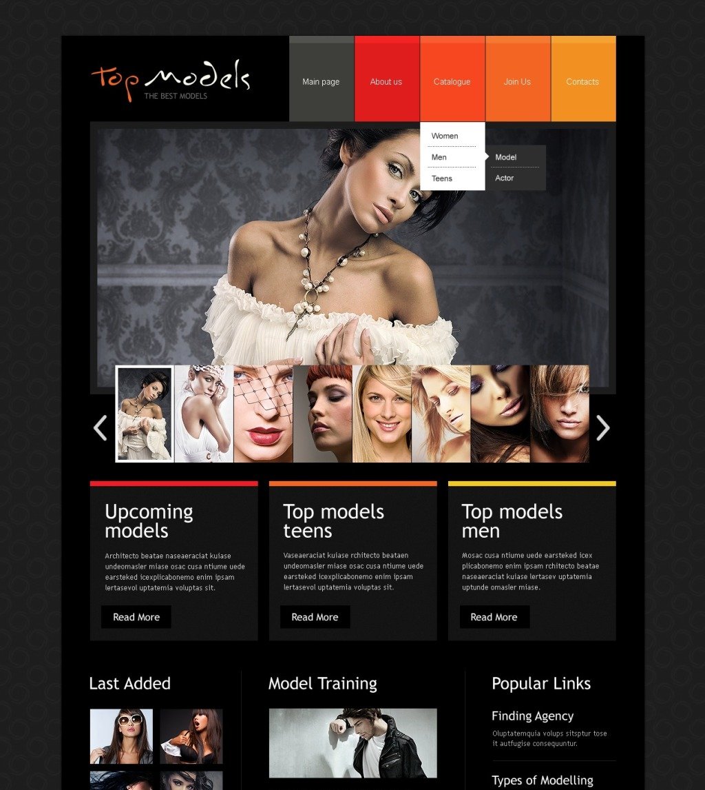 Model Portfolio Template Free