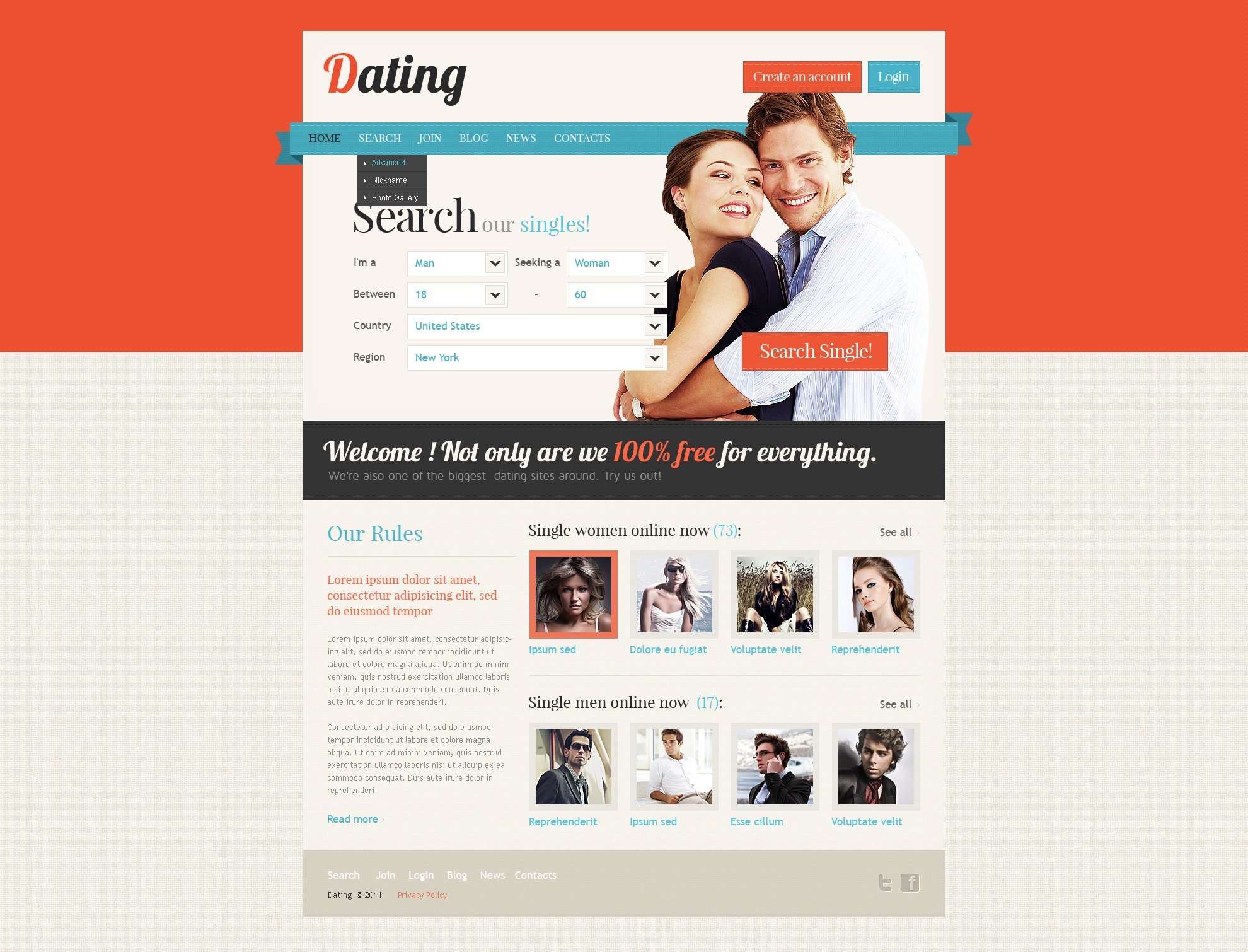 dating site psd