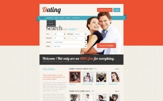 Dating PSD Template