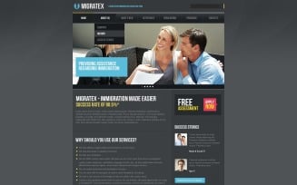 Immigration Consulting PSD Template