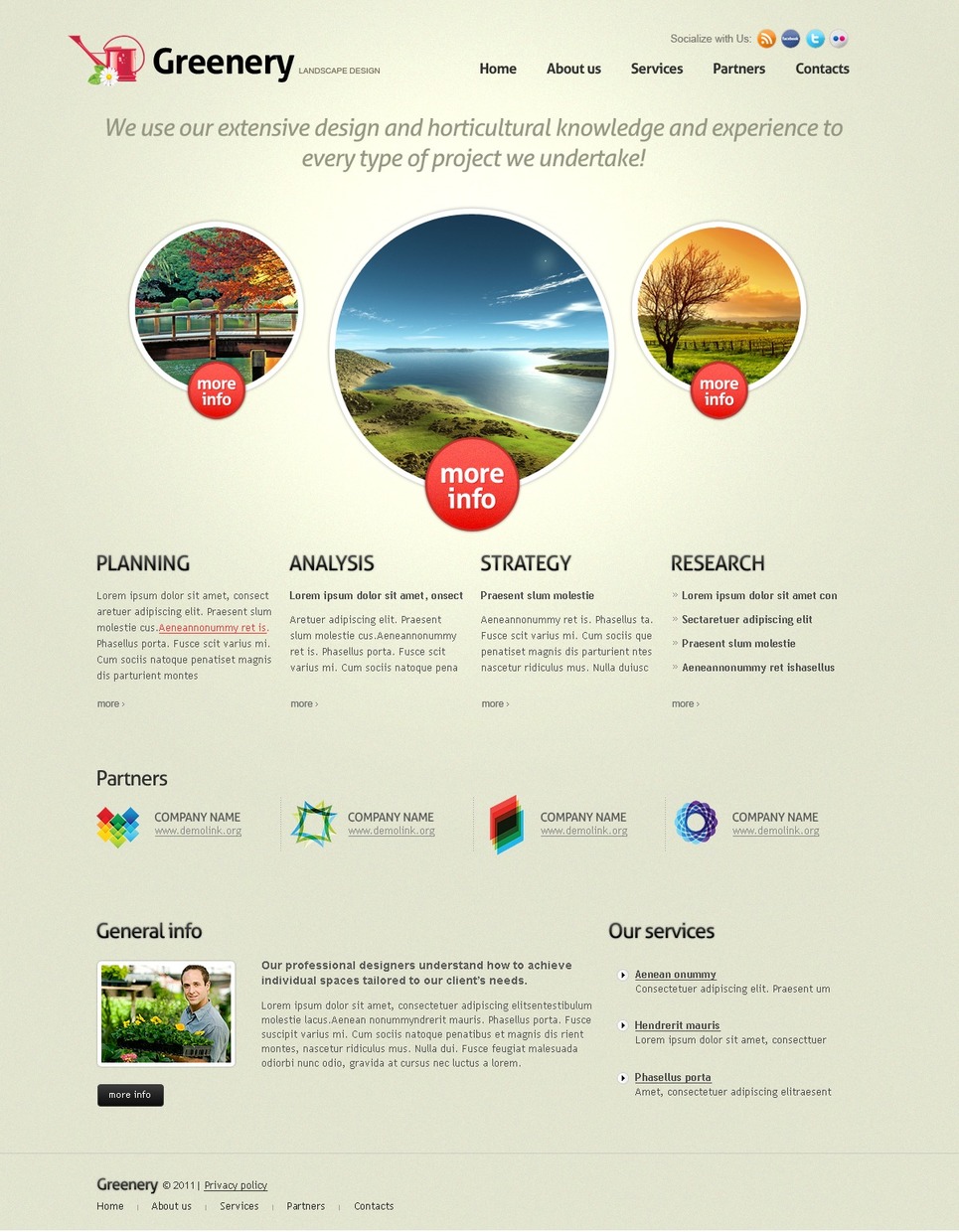 Landscape Design PSD Template New Screenshots BIG