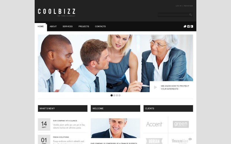 Business & Services PSD Template