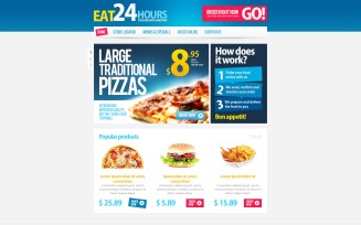 Pizza PSD Template