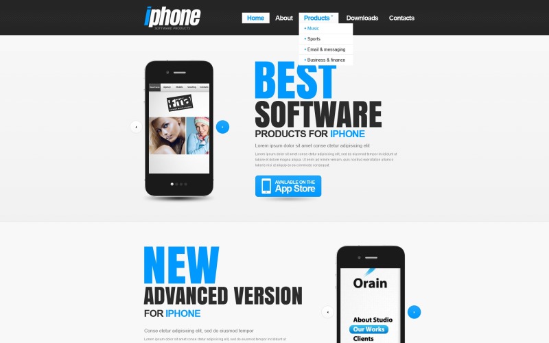 Software Store PSD Template