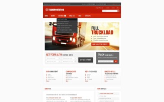 Trucking PSD Template