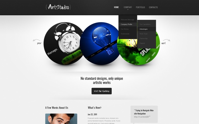 Web Design PSD Template