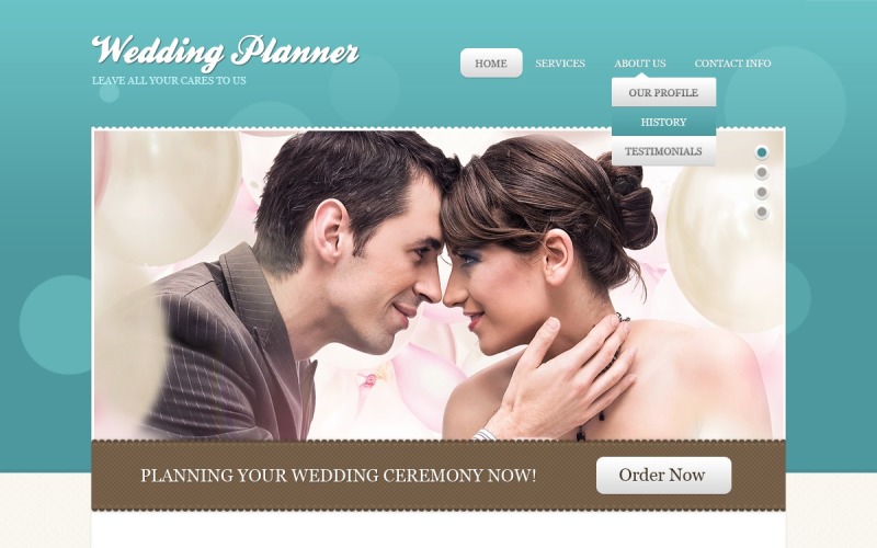Wedding Planner PSD Template