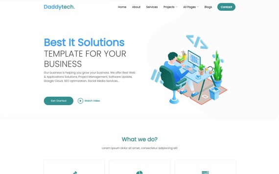 D-Tech - Web Developer Website Template #307118