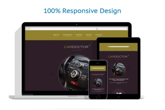 Car Repair Responsive Website Template #47923