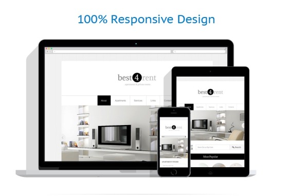 Real Estate Agency Responsive Website Template #48537