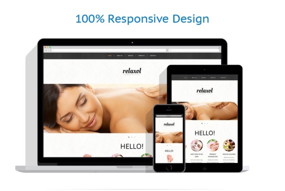 Massage Salon Responsive Website Template #50446