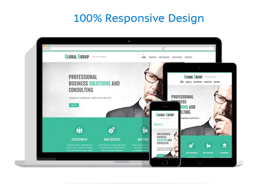 Business & Services Responsive Website Template #51851
