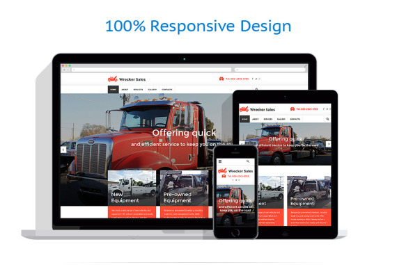Car Responsive Website Template #55693