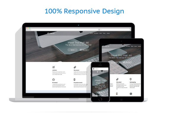 Email Services Responsive Website Template #57780